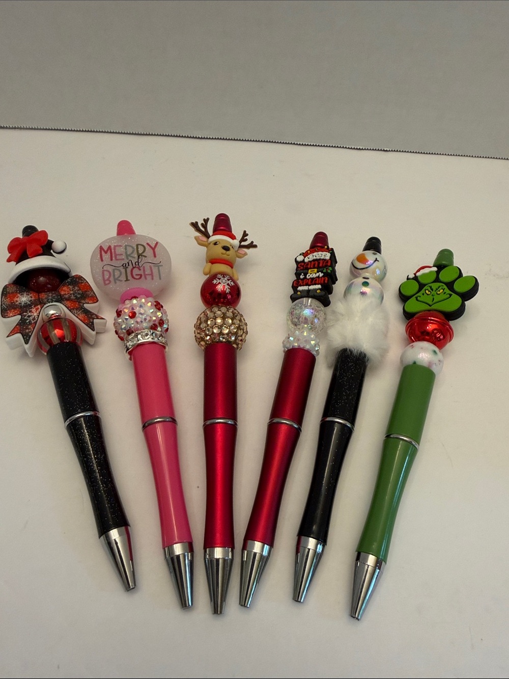 Holiday Beaded Pens - Choose your favorite